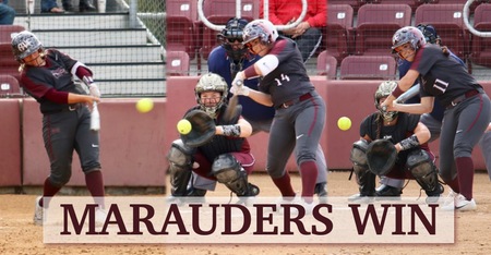 MARAUDERS HIT 5 HRs TO WIN BOTH IN DOUBLE-HEADER AGAINST SOUTHWESTERN